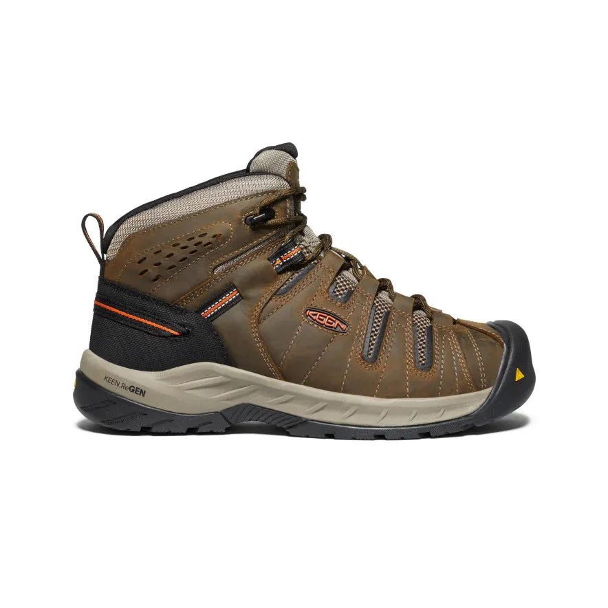 Keen Men's Flint II Boot (Soft Toe) 11D Cascade Brown/Burnt Ochre