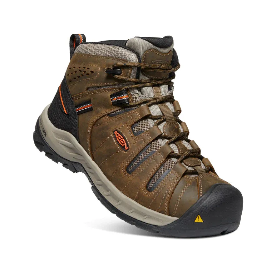 Keen Men's Flint II Boot (Soft Toe) 11D Cascade Brown/Burnt Ochre