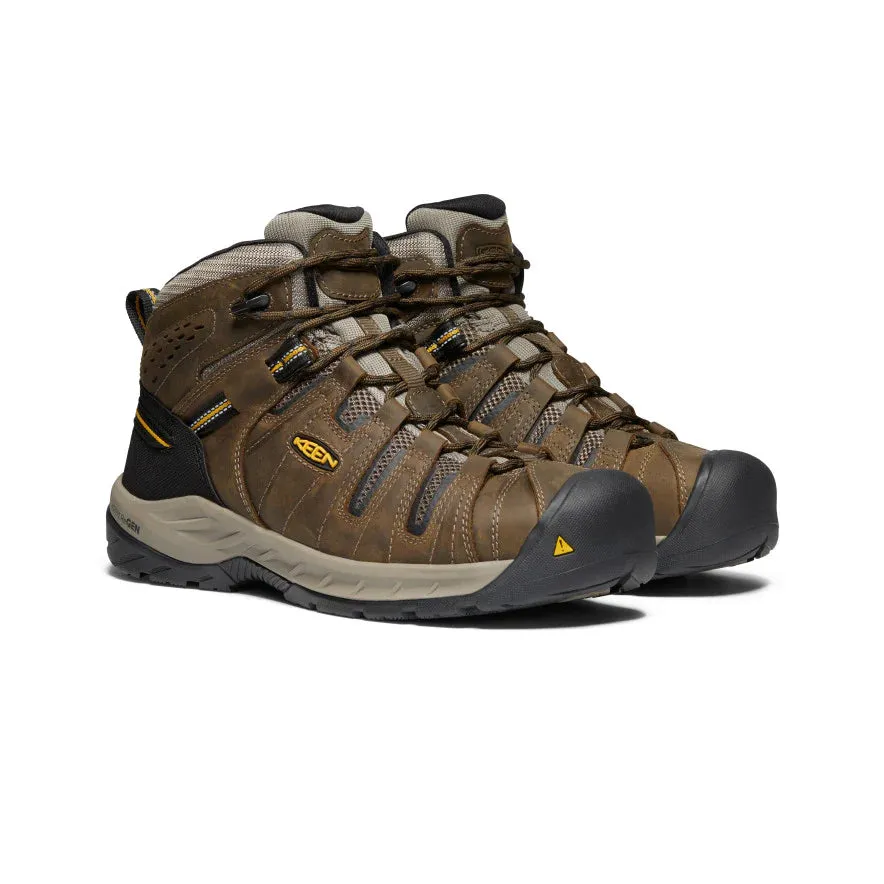 Keen Men's Flint II Boot (Steel Toe) 11D Cascade Brown/Golden Rod