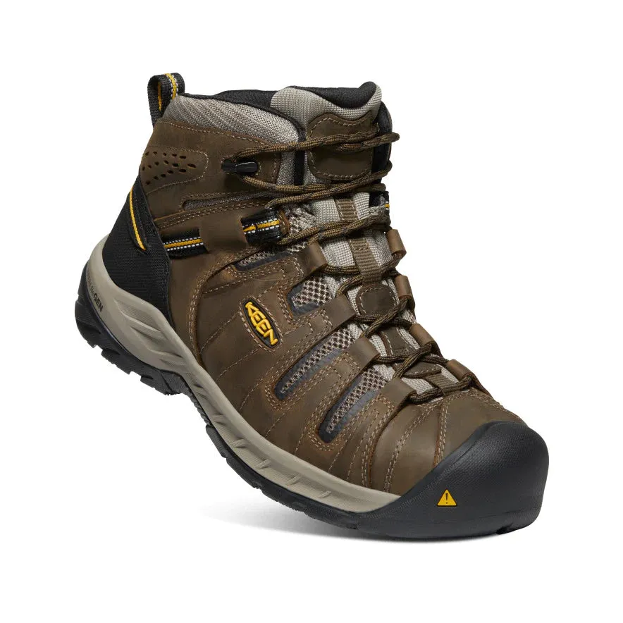 Keen Men's Flint II Boot (Steel Toe) 11D Cascade Brown/Golden Rod