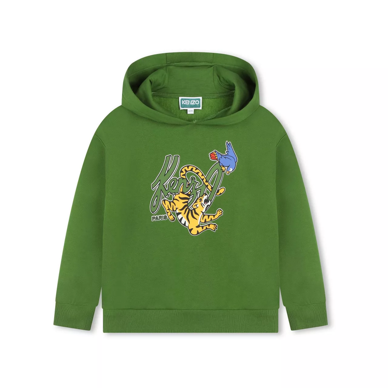 KENZO Tiger Logo Hoodie - Khaki