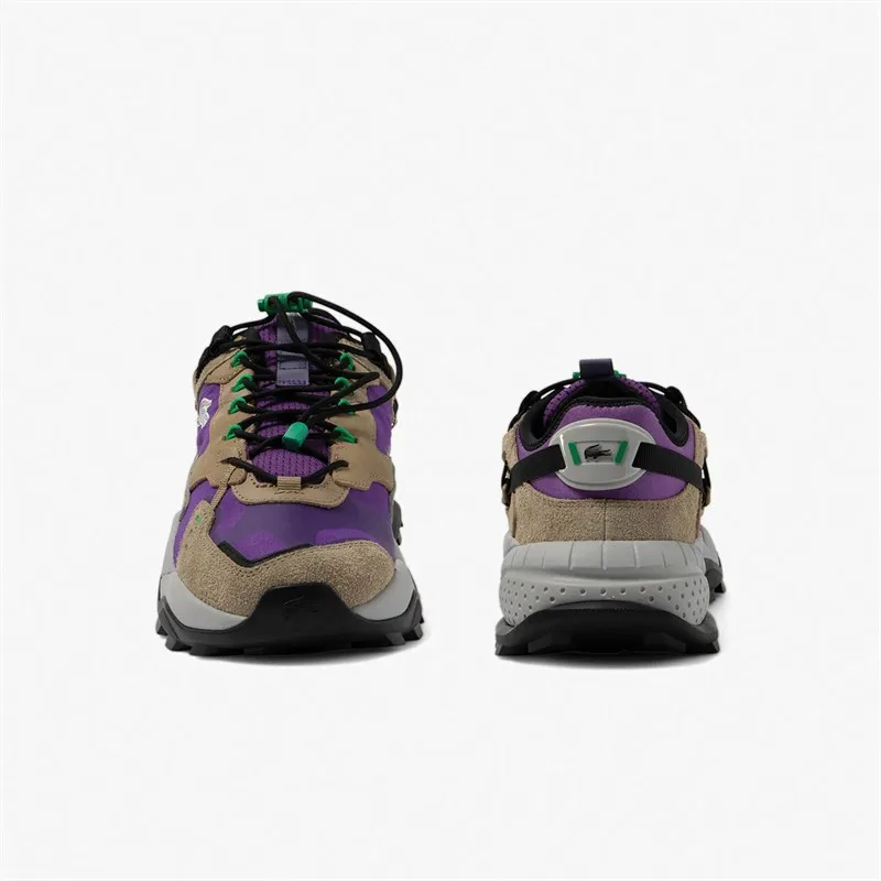 Lacoste Mens L-Guard Breaker Trainers Dark Purple/Natural