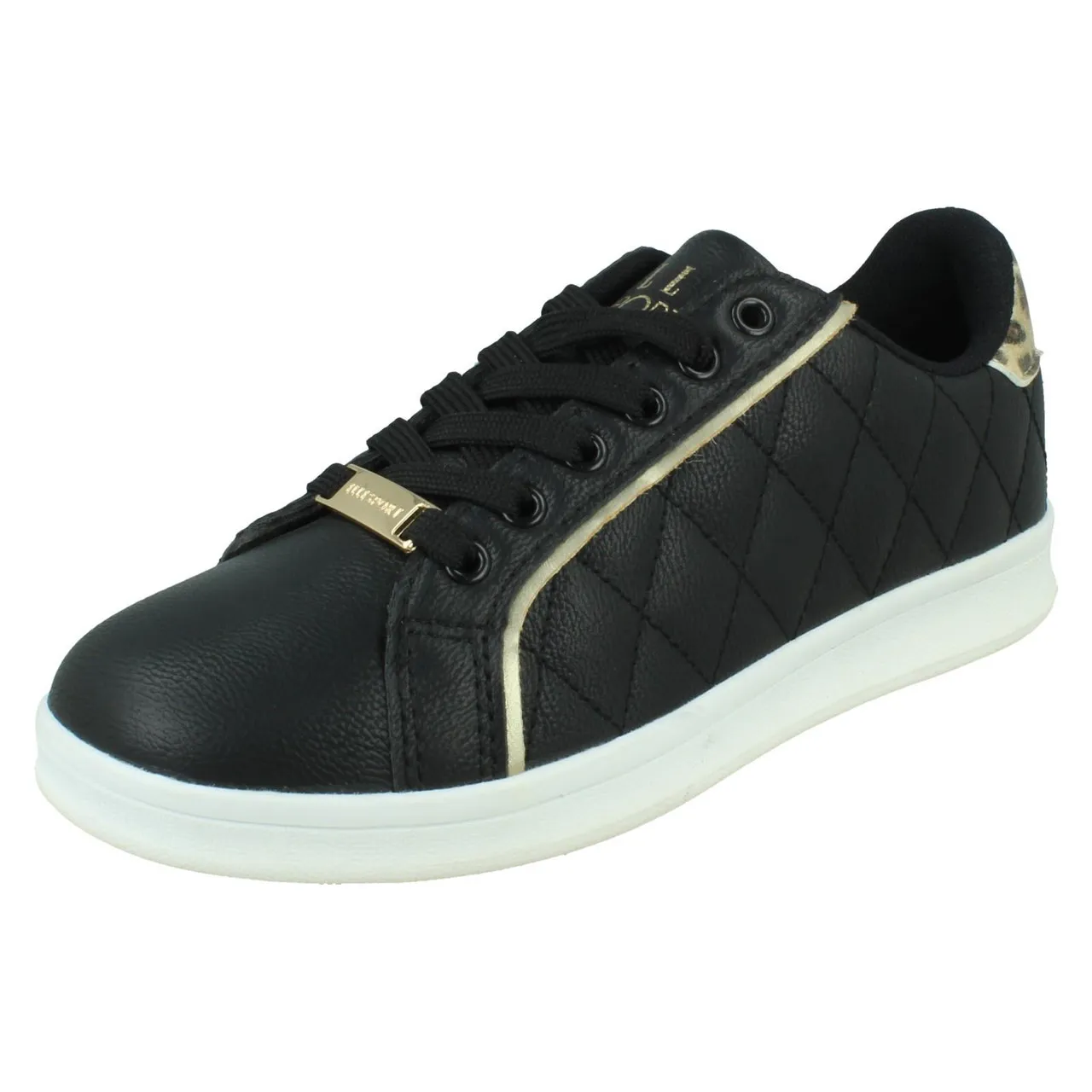 Ladies Elle Sport Lace Up Flat Trainers F7R232