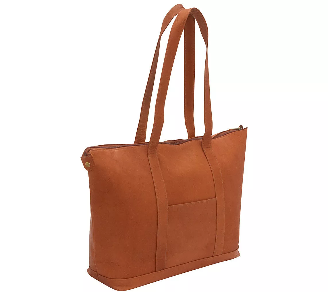 Le Donne Leather Double Strap Large Pocket Tote