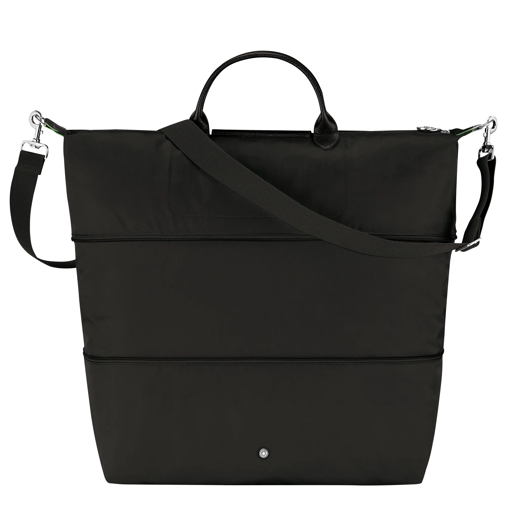 Le Pliage Green Travel bag expandable Black - Recycled canvas