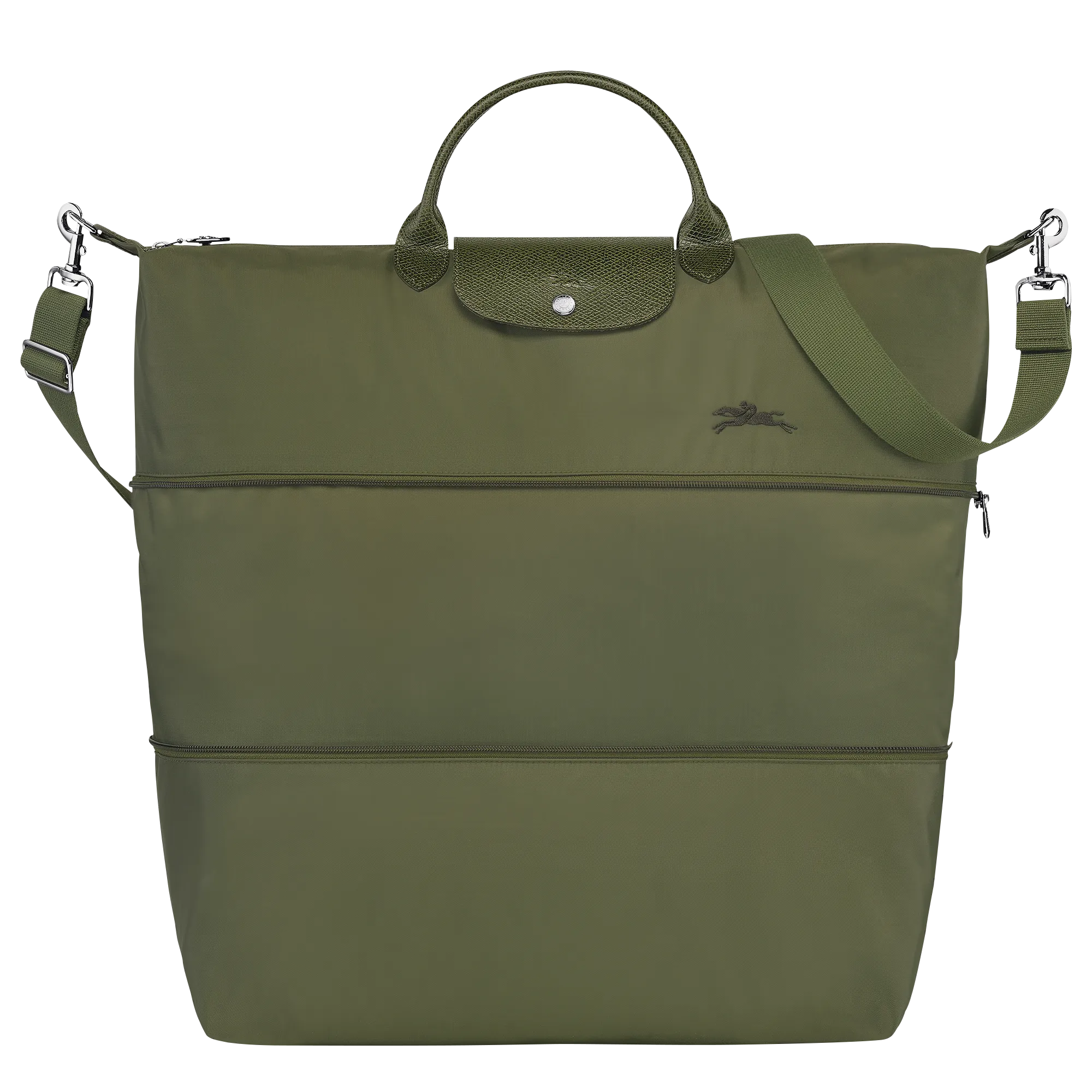 Le Pliage Green Travel bag expandable Forest - Recycled canvas