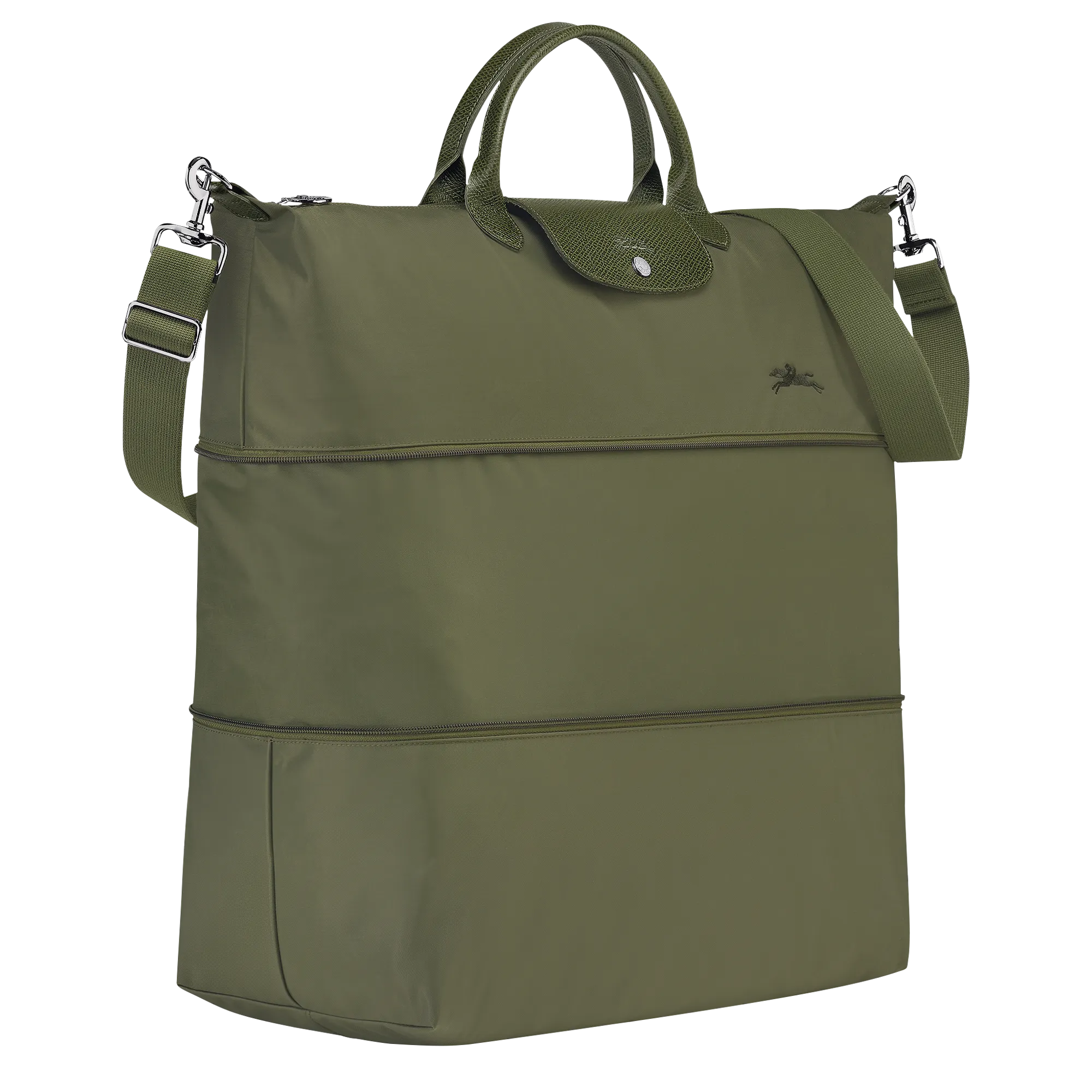 Le Pliage Green Travel bag expandable Forest - Recycled canvas