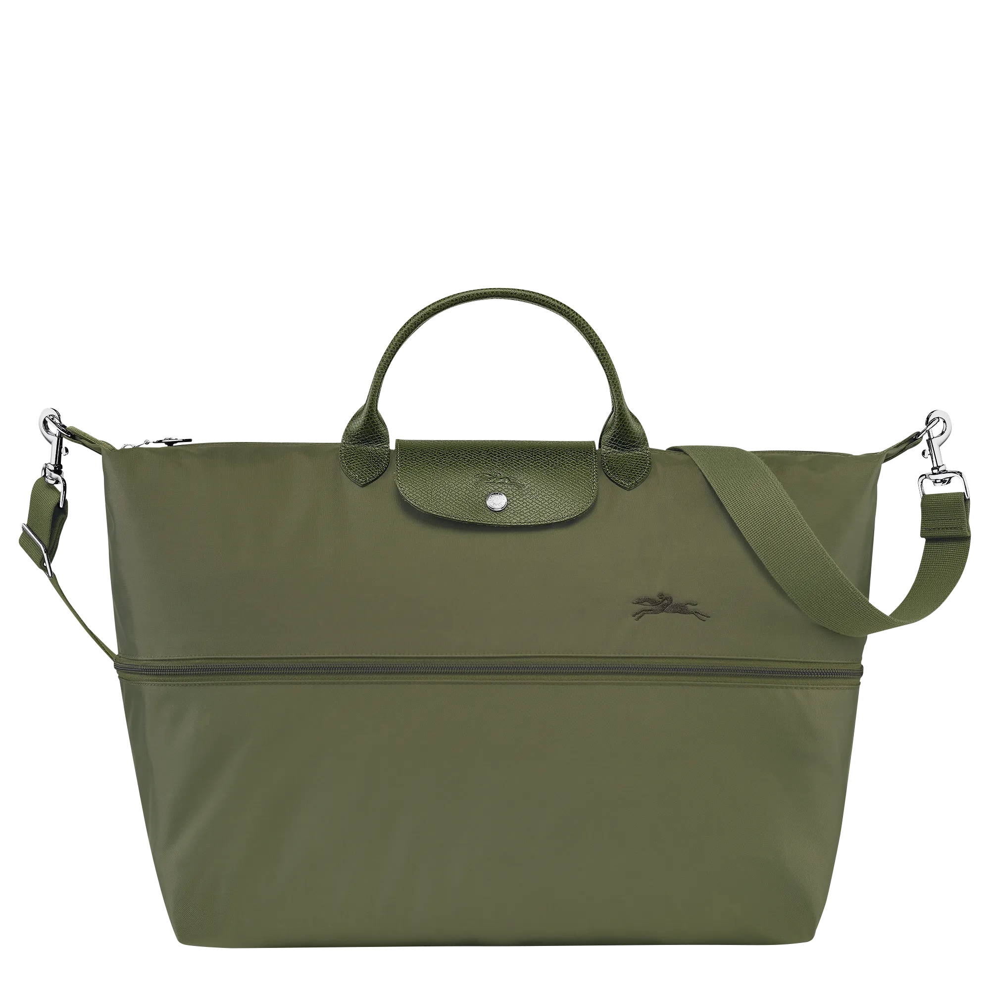 Le Pliage Green Travel bag expandable Forest - Recycled canvas