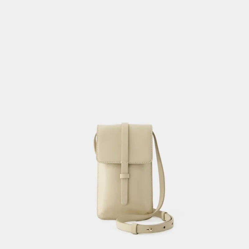 Leonore Crossbody - Ines De La Fressange -  Leather - Light Sand