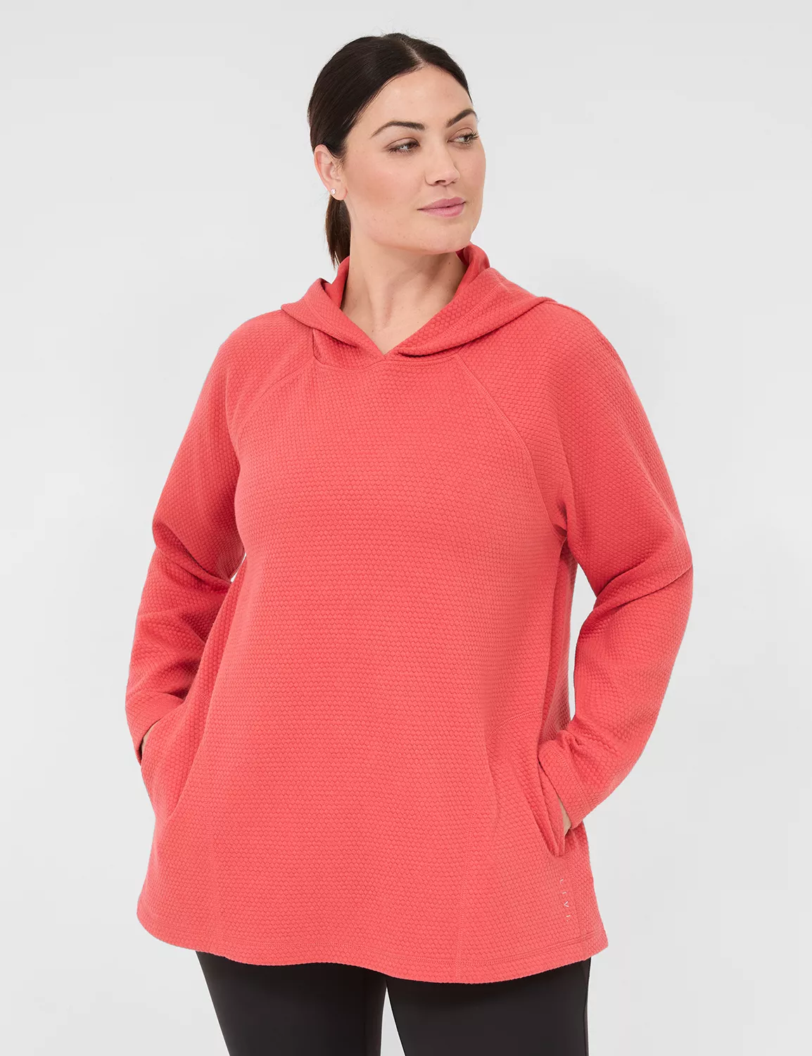 LIVI Long-Sleeve Lightweight Quilted Hoodie