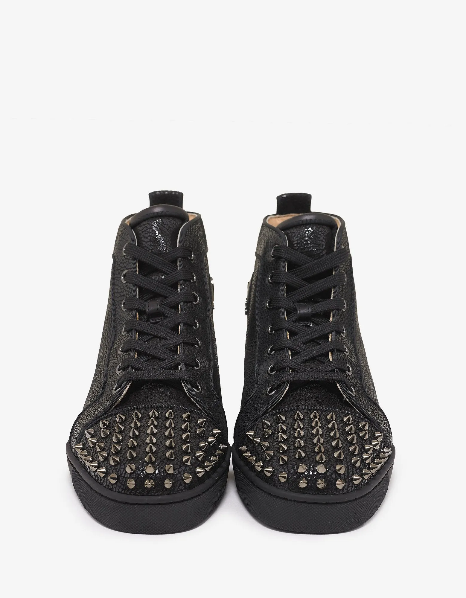 Lou Spikes Orlato Crosta Wax High Top Trainers