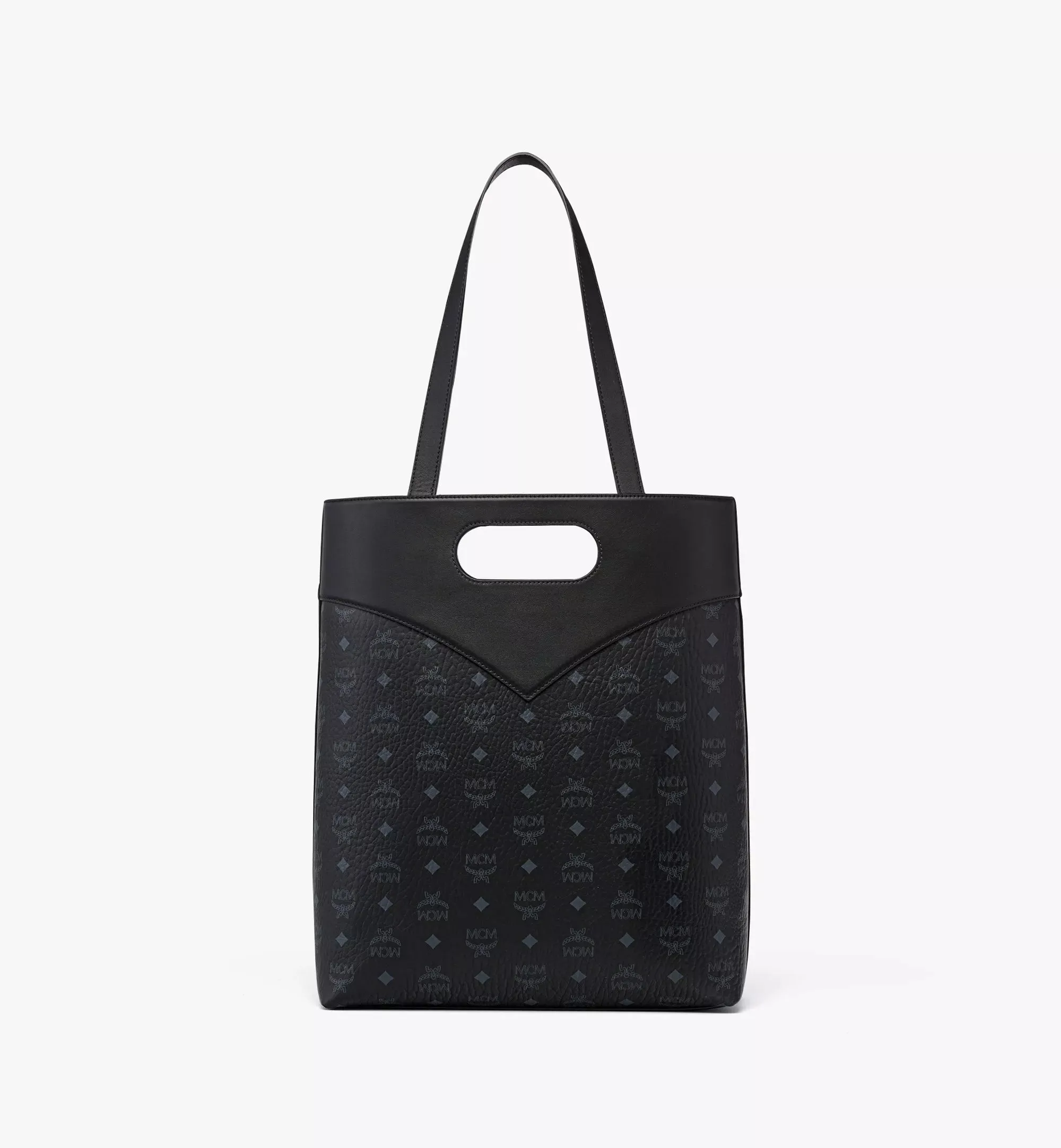 MCM Diamond Ladies Tote in Visetos Leather Mix