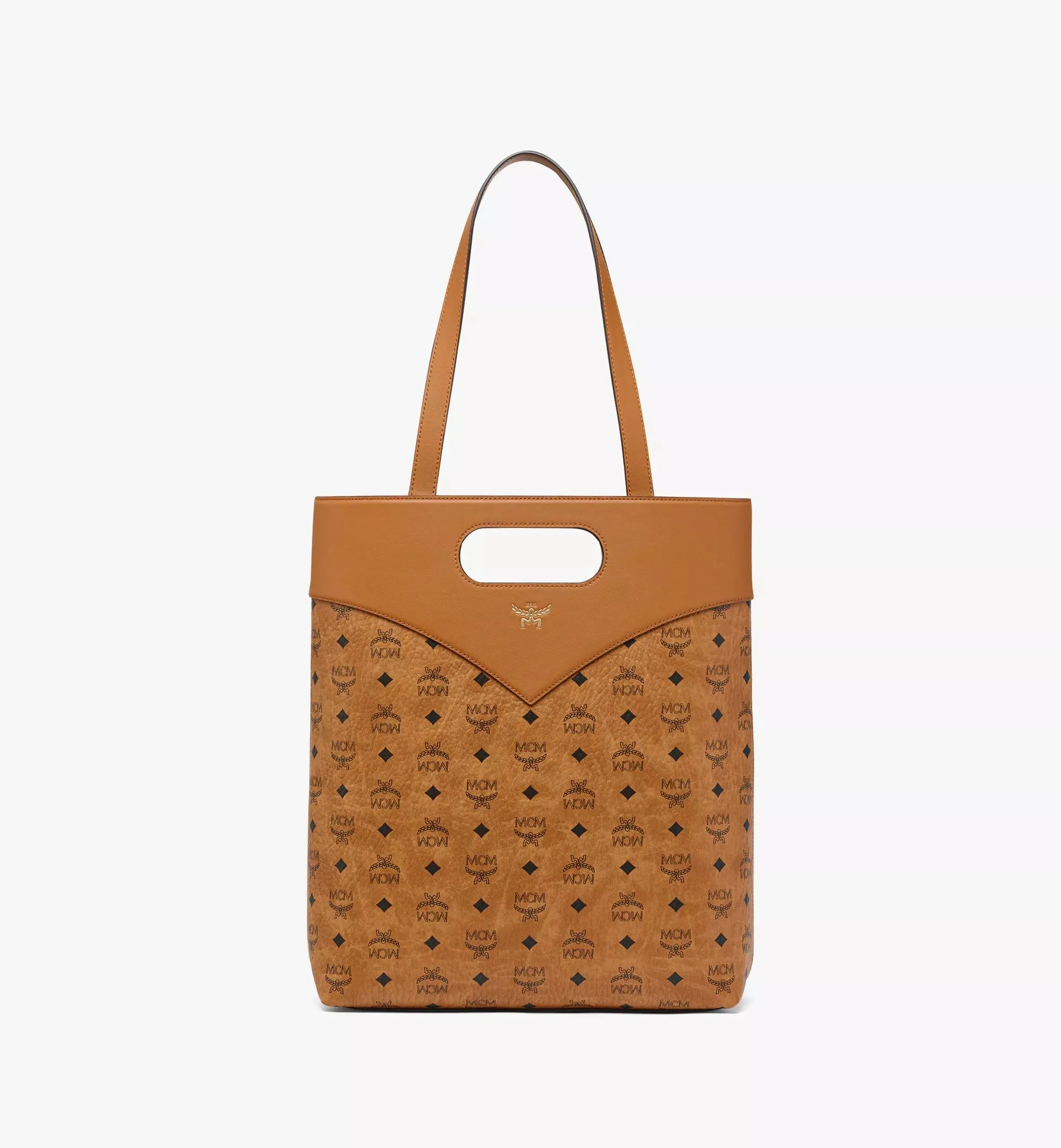 MCM Diamond Ladies Tote in Visetos Leather Mix