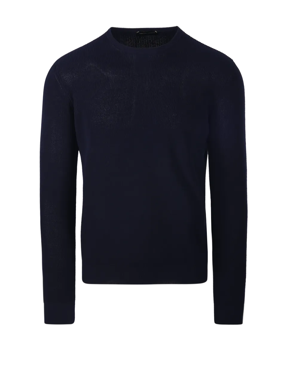 MEN ROBERTO COLLINA DARK BLUE COTTON PULLOVER