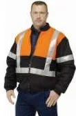 Men's Two-Tone Bluey Shell Jacket - Wool - Orange/Black - Medium - BJ78030 - Guardian Safety