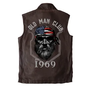 MEN'S 1969 OLD MAN CLUB VINTAGE DOUBLE COLLAR VEST