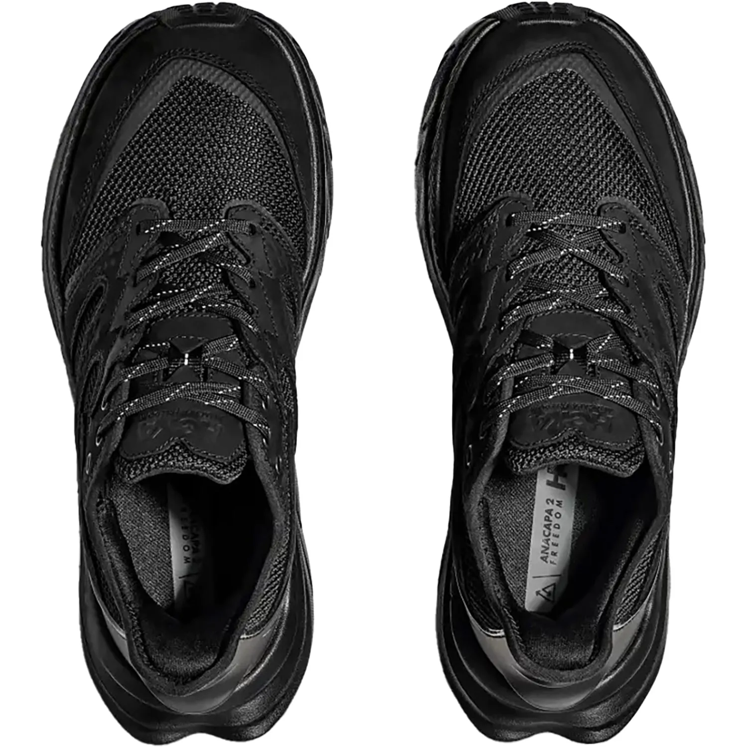 Men's Hoka Anacapa 2 Freedom Black/Black Mesh/Leather