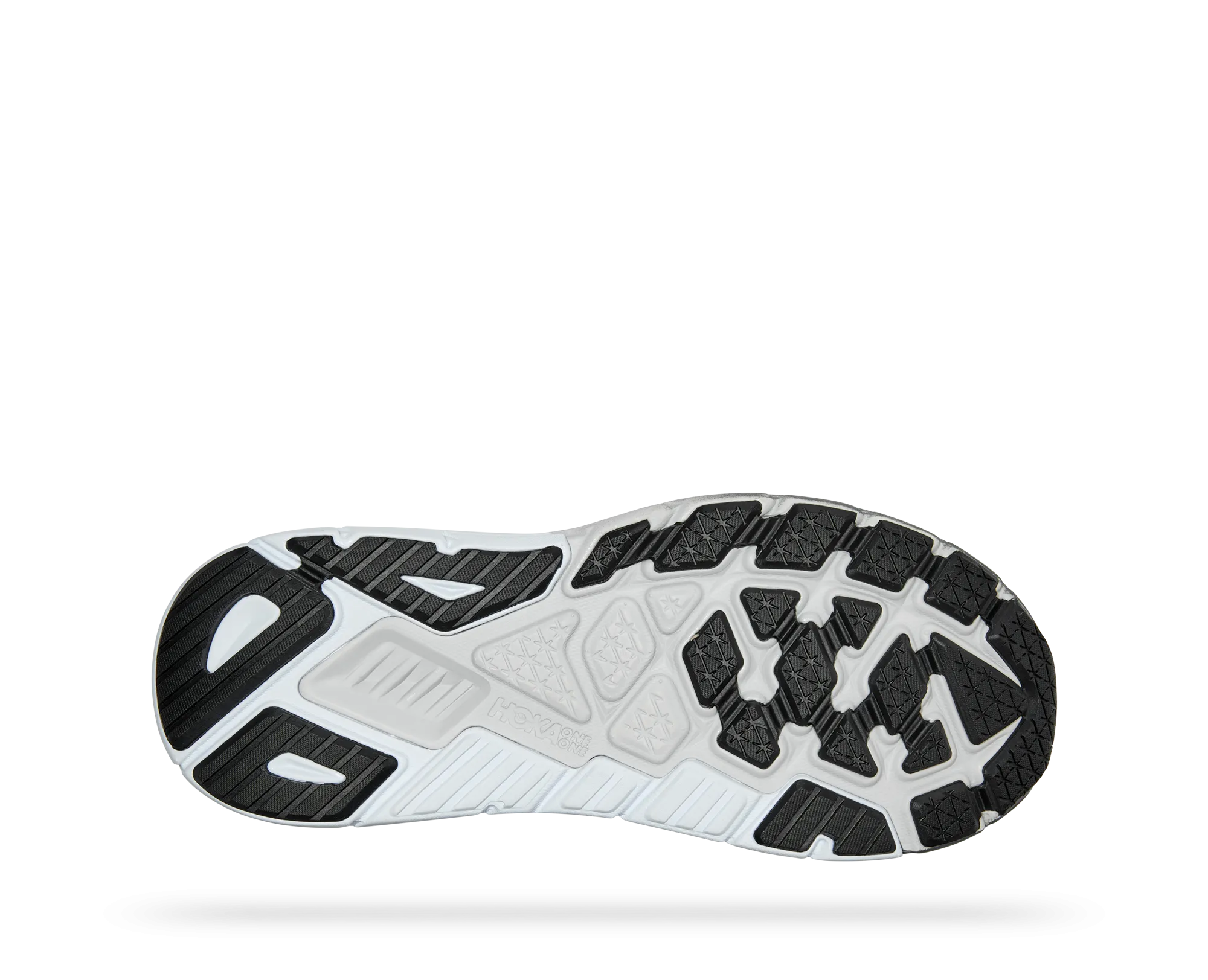 Men's Hoka Arahi 6 Color: Black/White (WIDE WIDTH)