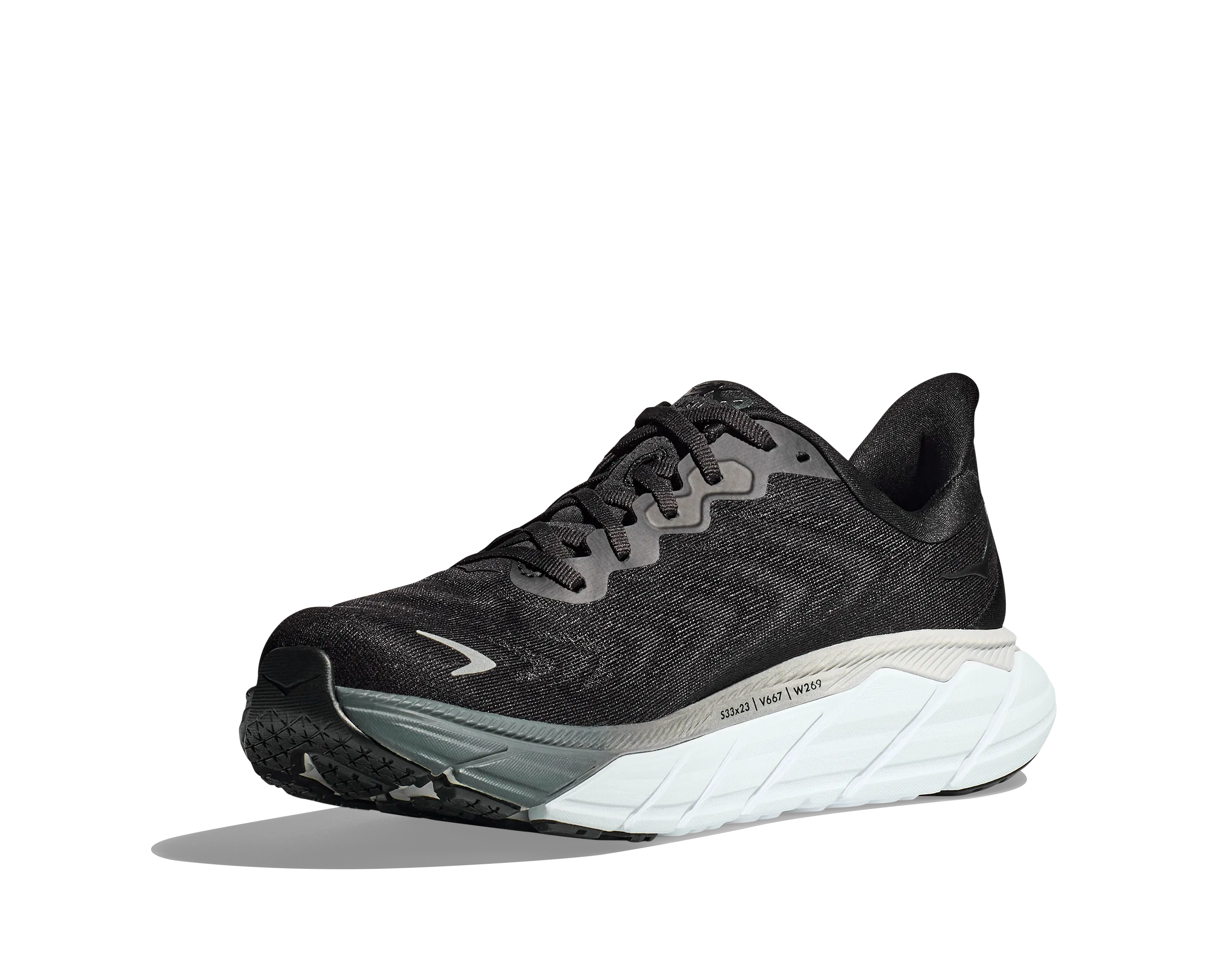 Men's Hoka Arahi 6 Color: Black/White (WIDE WIDTH)