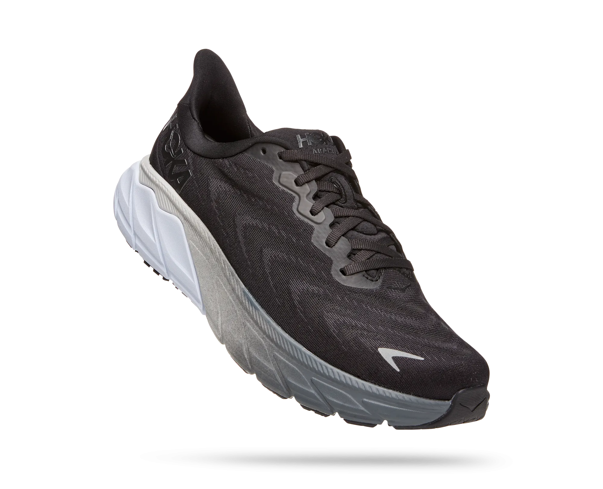 Men's Hoka Arahi 6 Color: Black/White (WIDE WIDTH)