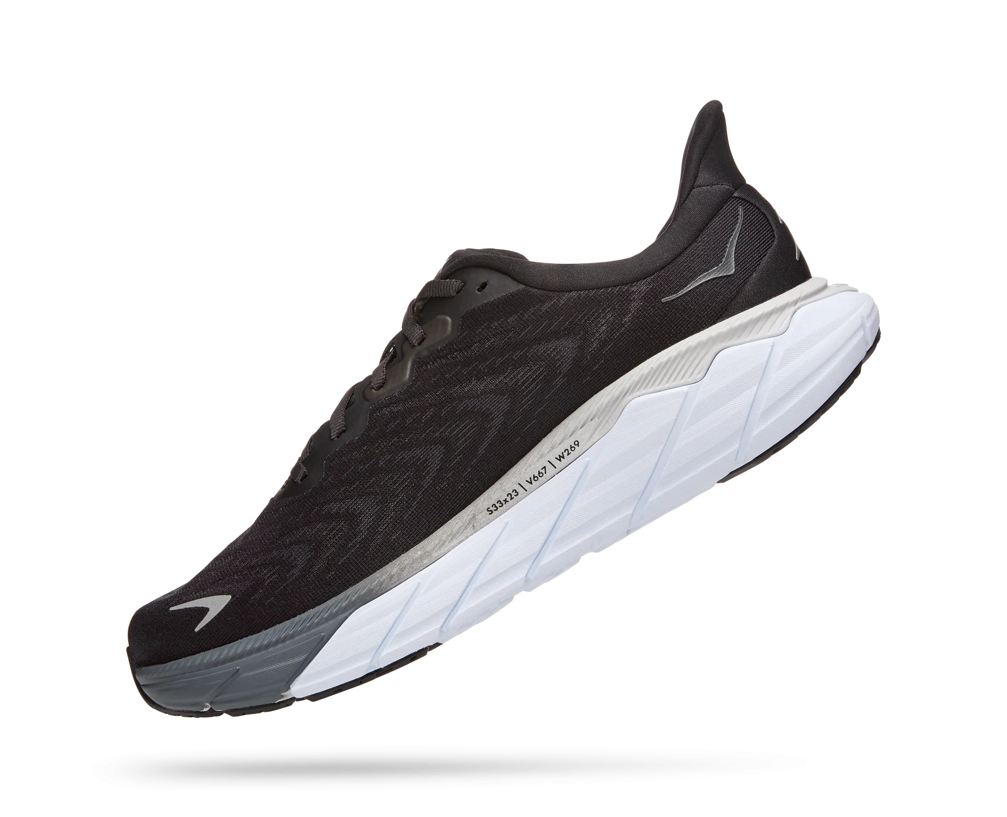 Men's Hoka Arahi 6 Color: Black/White (WIDE WIDTH)