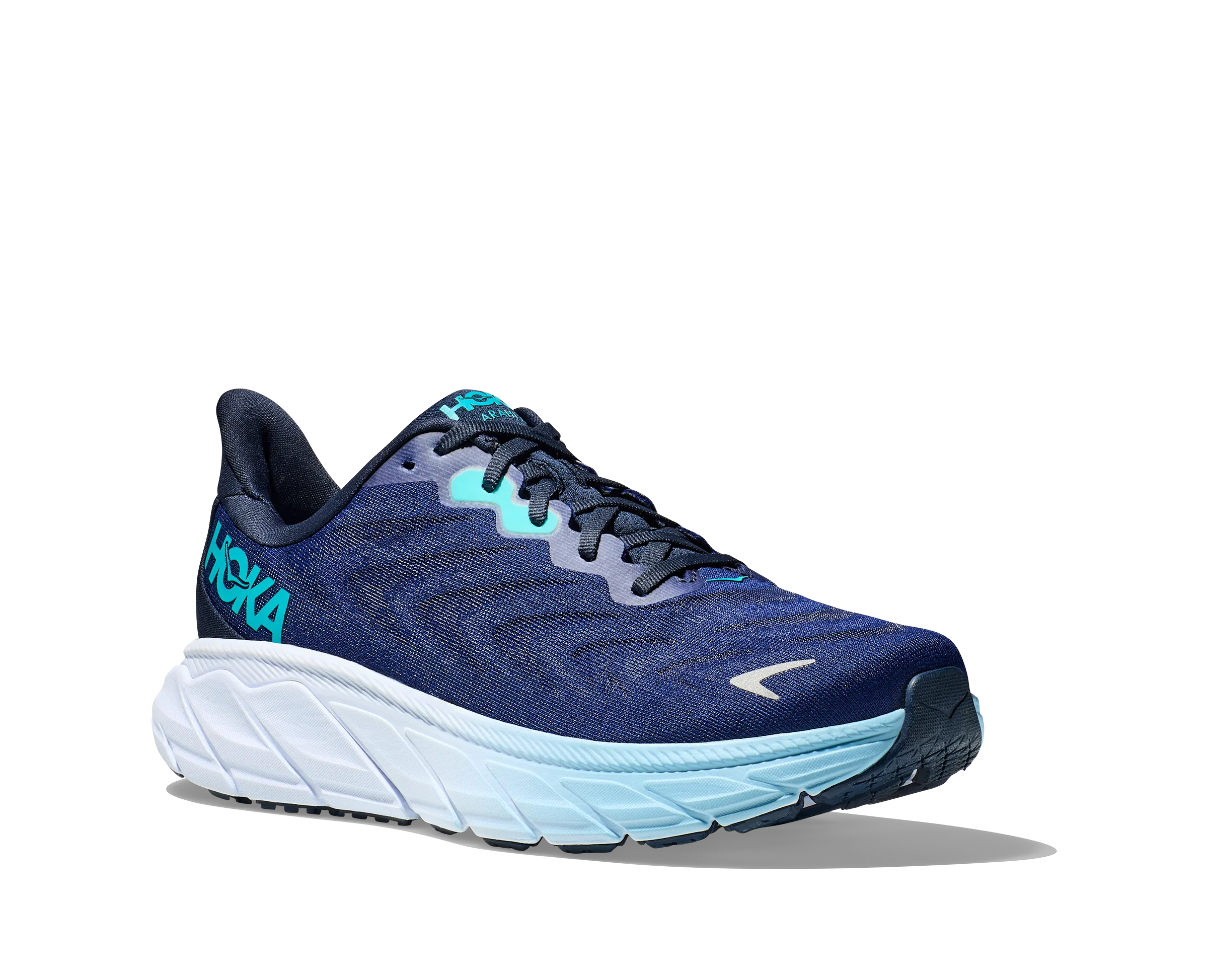 Men's Hoka Arahi 6 Color: Outer Space/Bellwether Blue