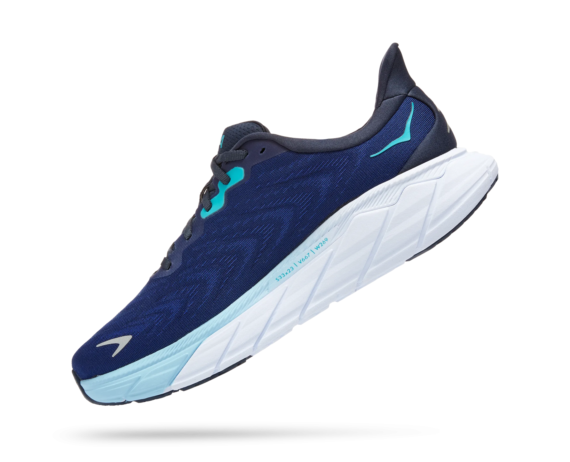 Men's Hoka Arahi 6 Color: Outer Space/Bellwether Blue