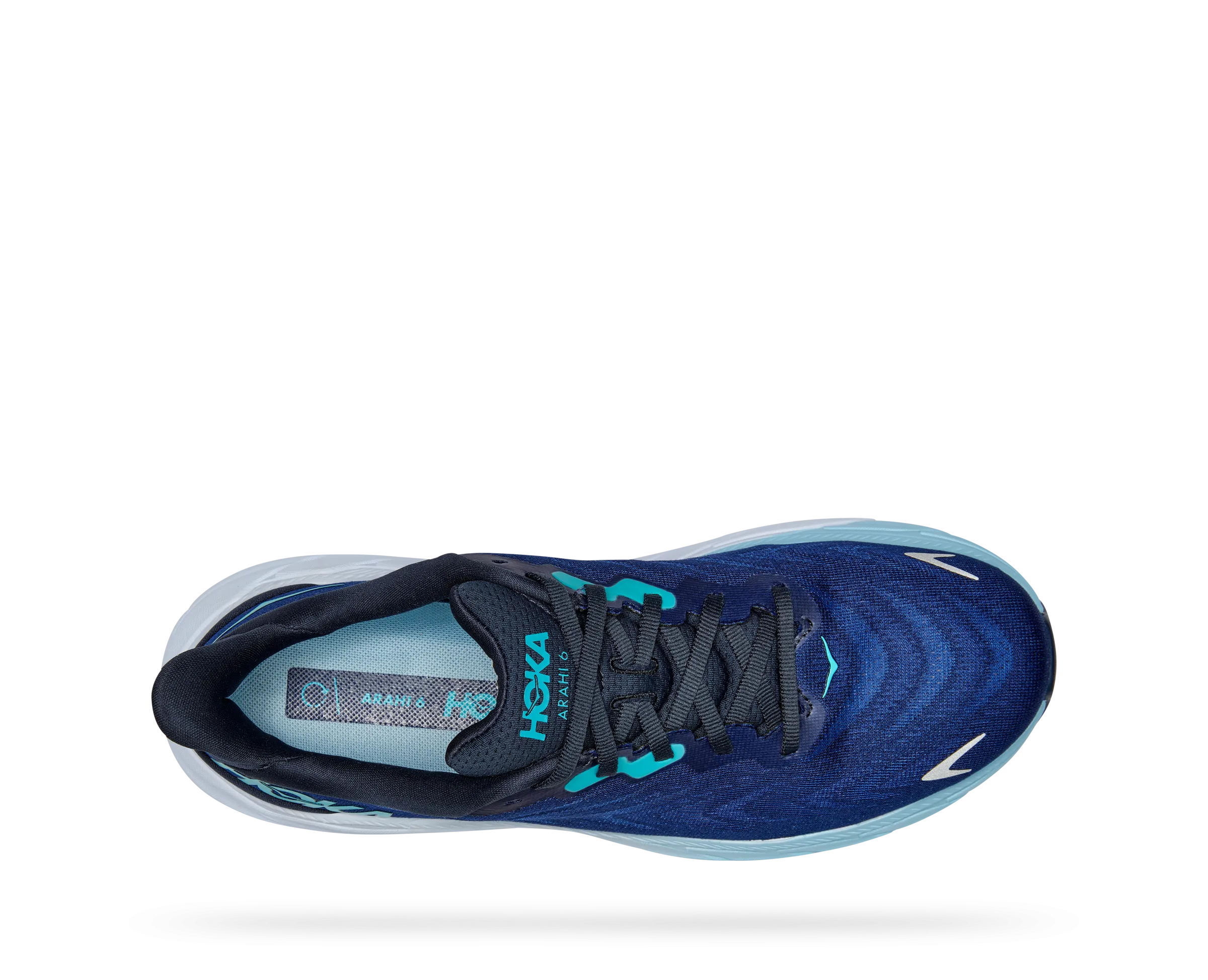 Men's Hoka Arahi 6 Color: Outer Space/Bellwether Blue