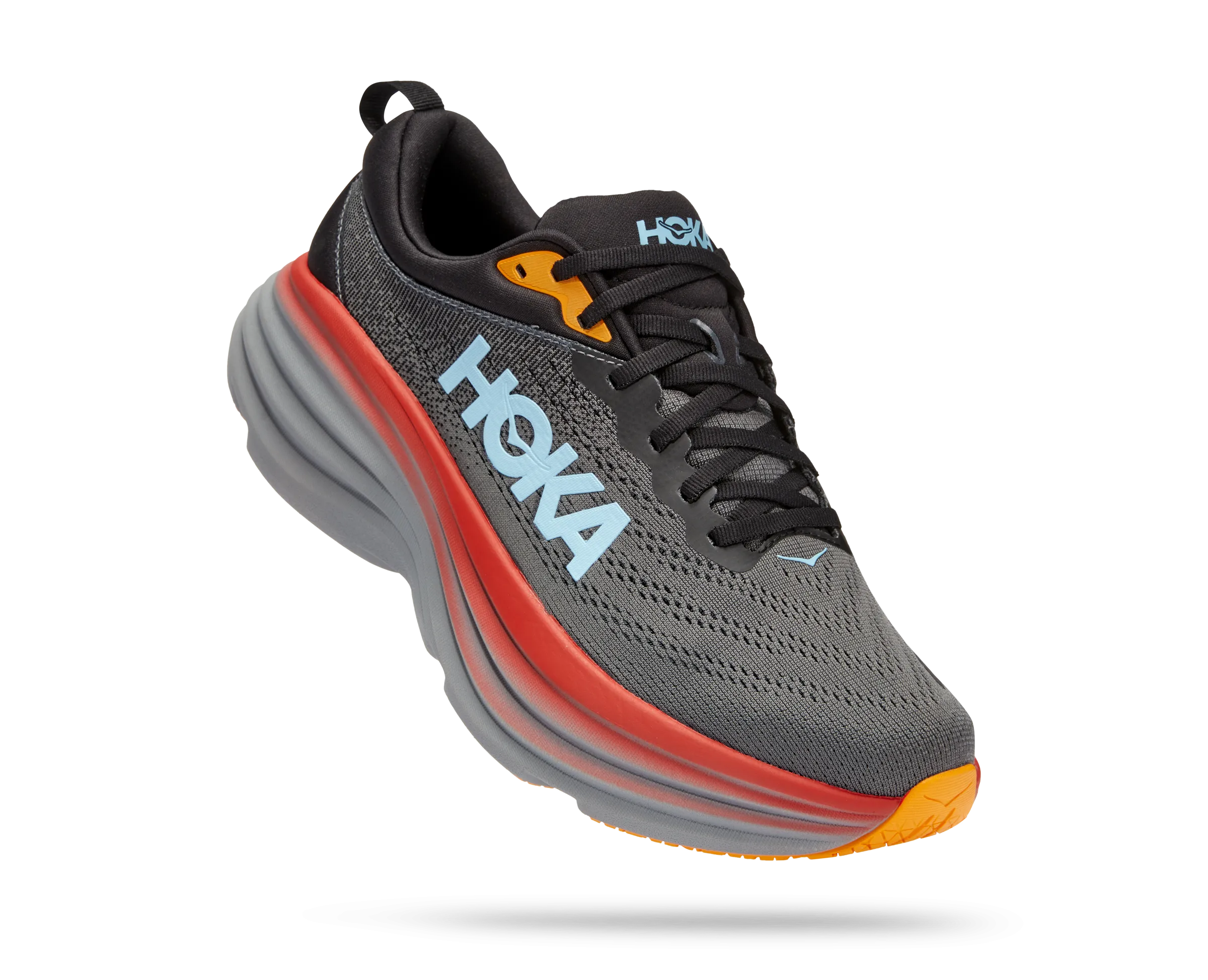 Men's Hoka Bondi 8 Color: Anthracite / Castlerock (WIDE WIDTH)