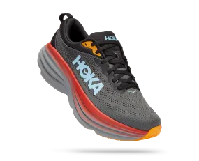 Men's Hoka Bondi 8 Color: Anthracite / Castlerock (WIDE WIDTH)