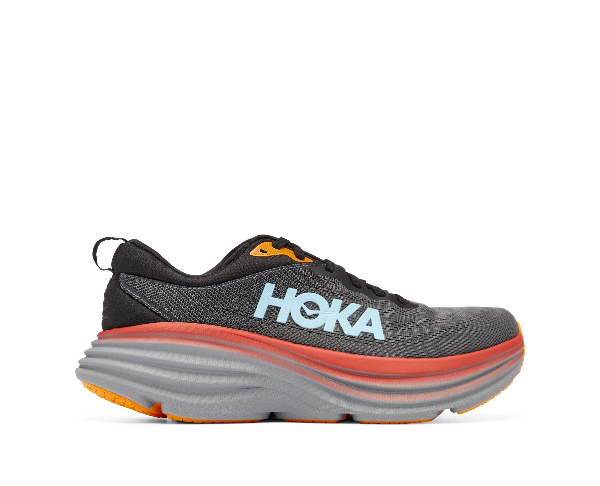 Men's Hoka Bondi 8 Color: Anthracite / Castlerock (WIDE WIDTH)