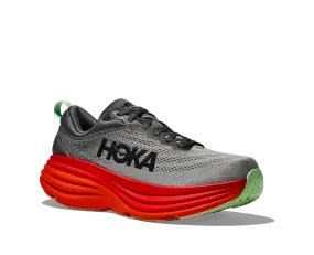 Men's Hoka Bondi 8 Color: Castlerock / Flame