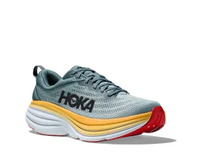 Men's Hoka Bondi 8 Color: Goblin Blue / Mountain Spring (WIDE WIDTH)