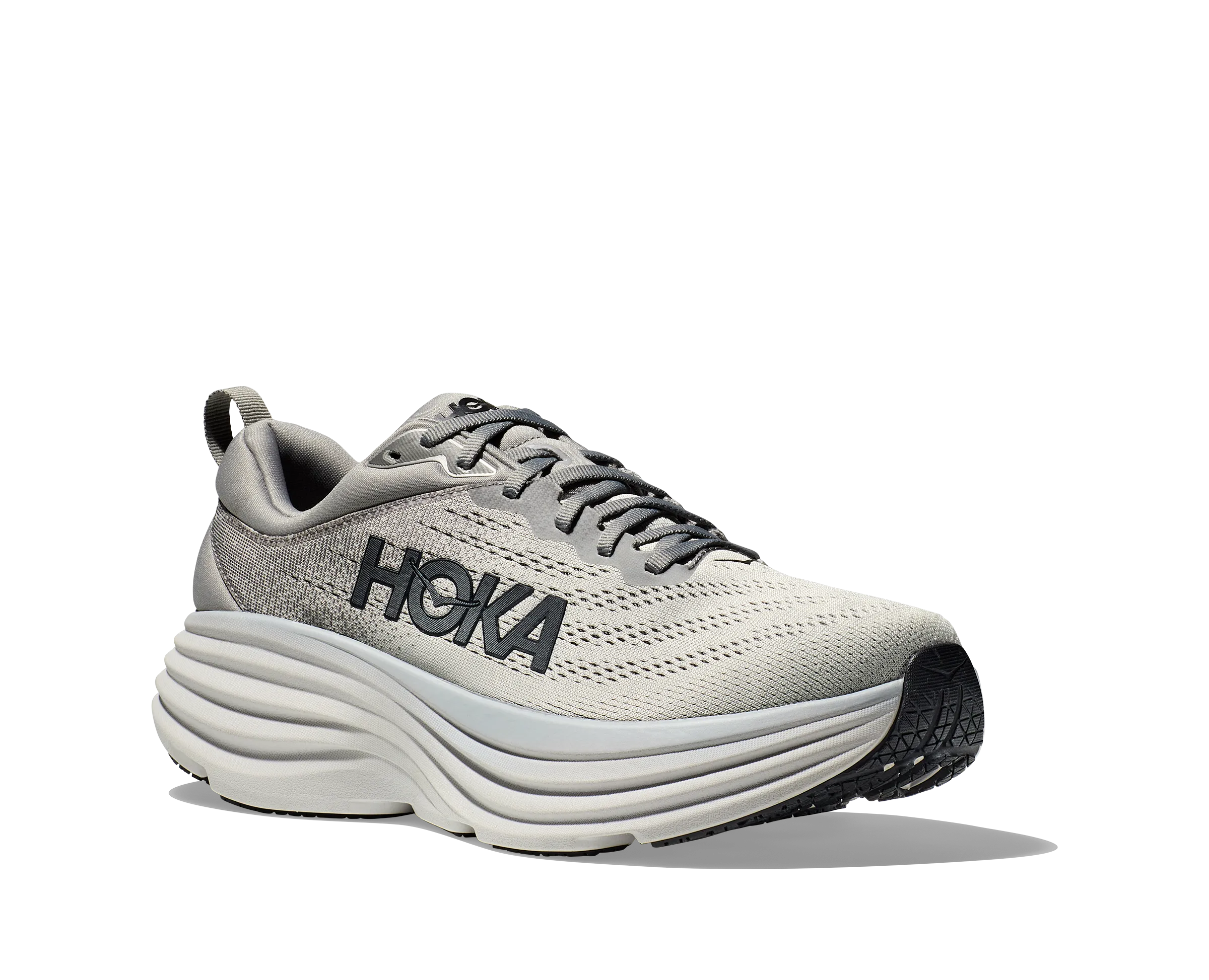 Men's Hoka Bondi 8 Color: Sharkskin / Harbor Mist