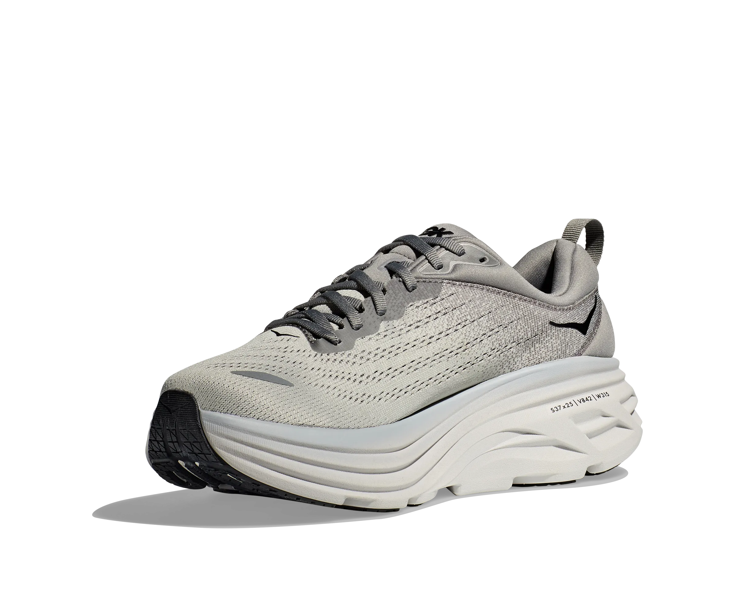 Men's Hoka Bondi 8 Color: Sharkskin / Harbor Mist