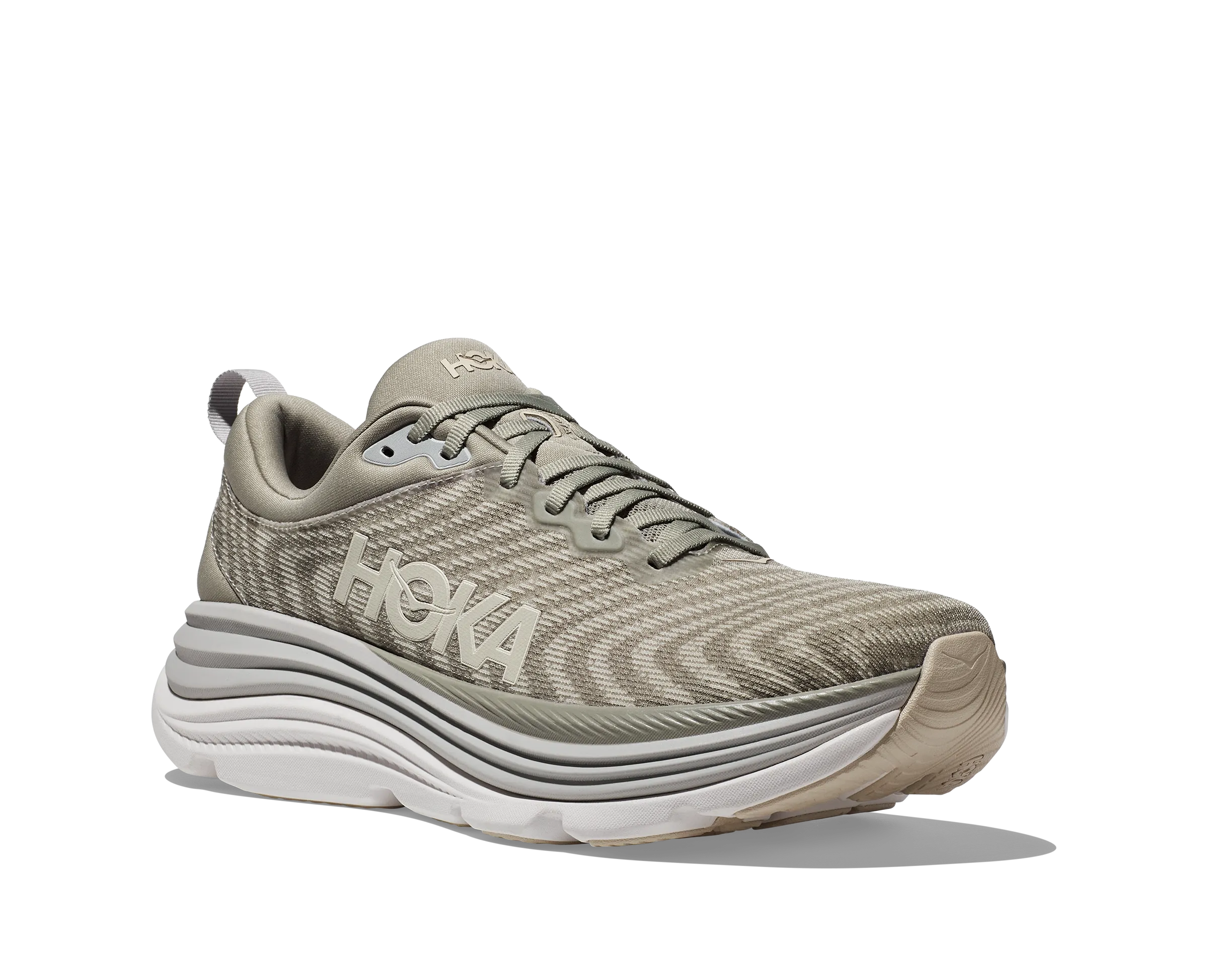 MEN'S HOKA GAVIOTA 5 1127929BYT COLOR: BARLEY/OAT MILK