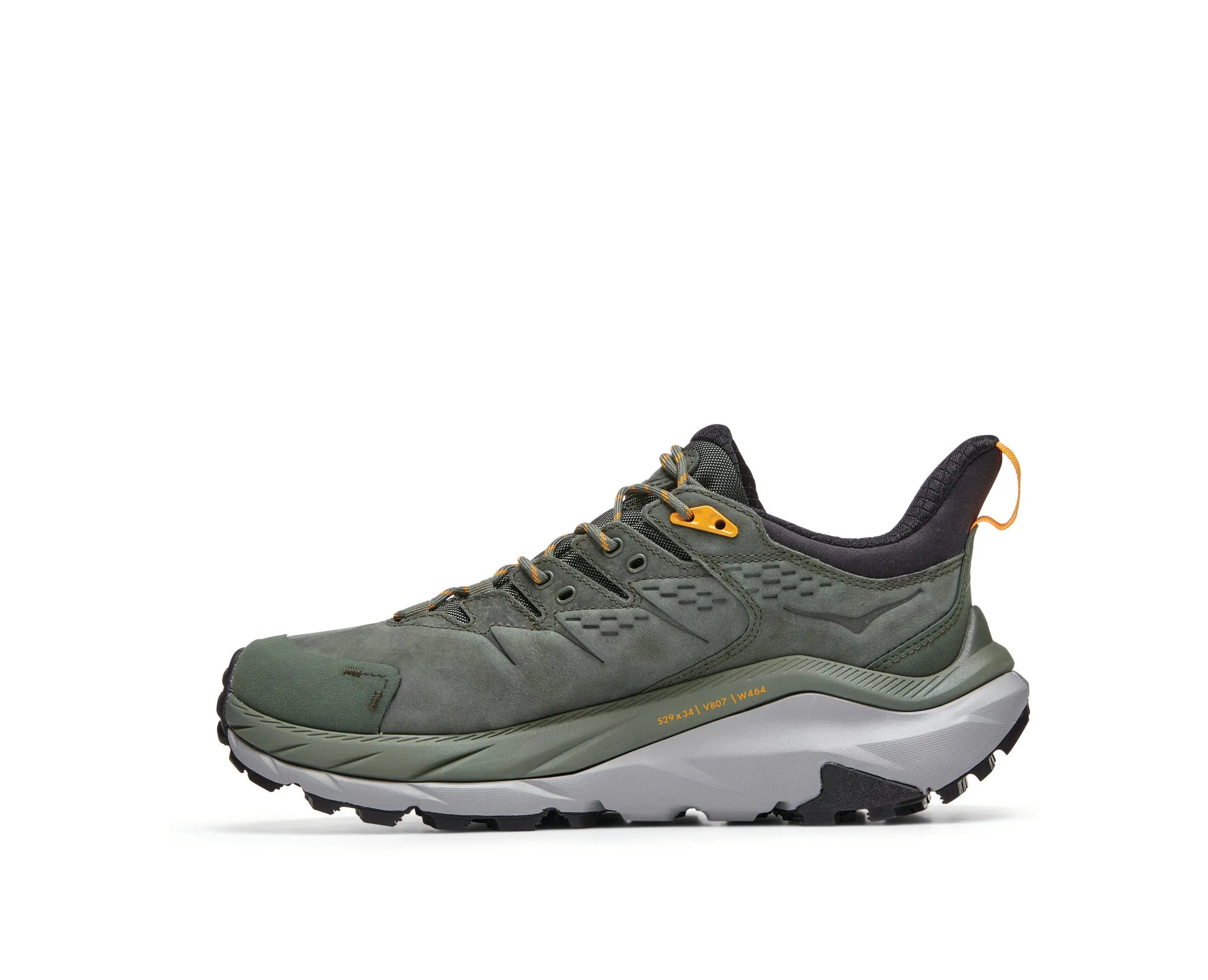 Men's Hoka Kaha 2 Low GTX Color: Thyme / Radiant Yellow