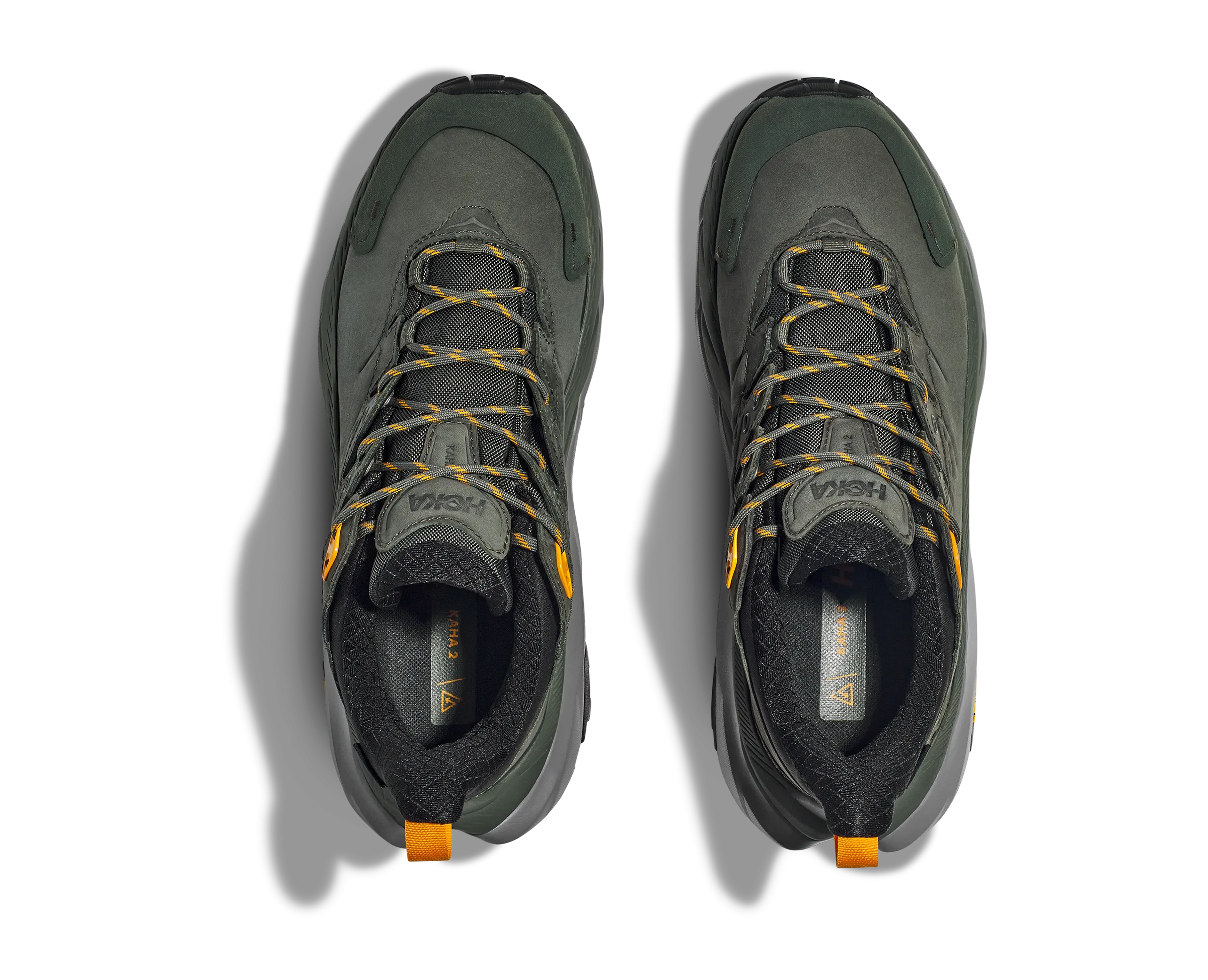 Men's Hoka Kaha 2 Low GTX Color: Thyme / Radiant Yellow