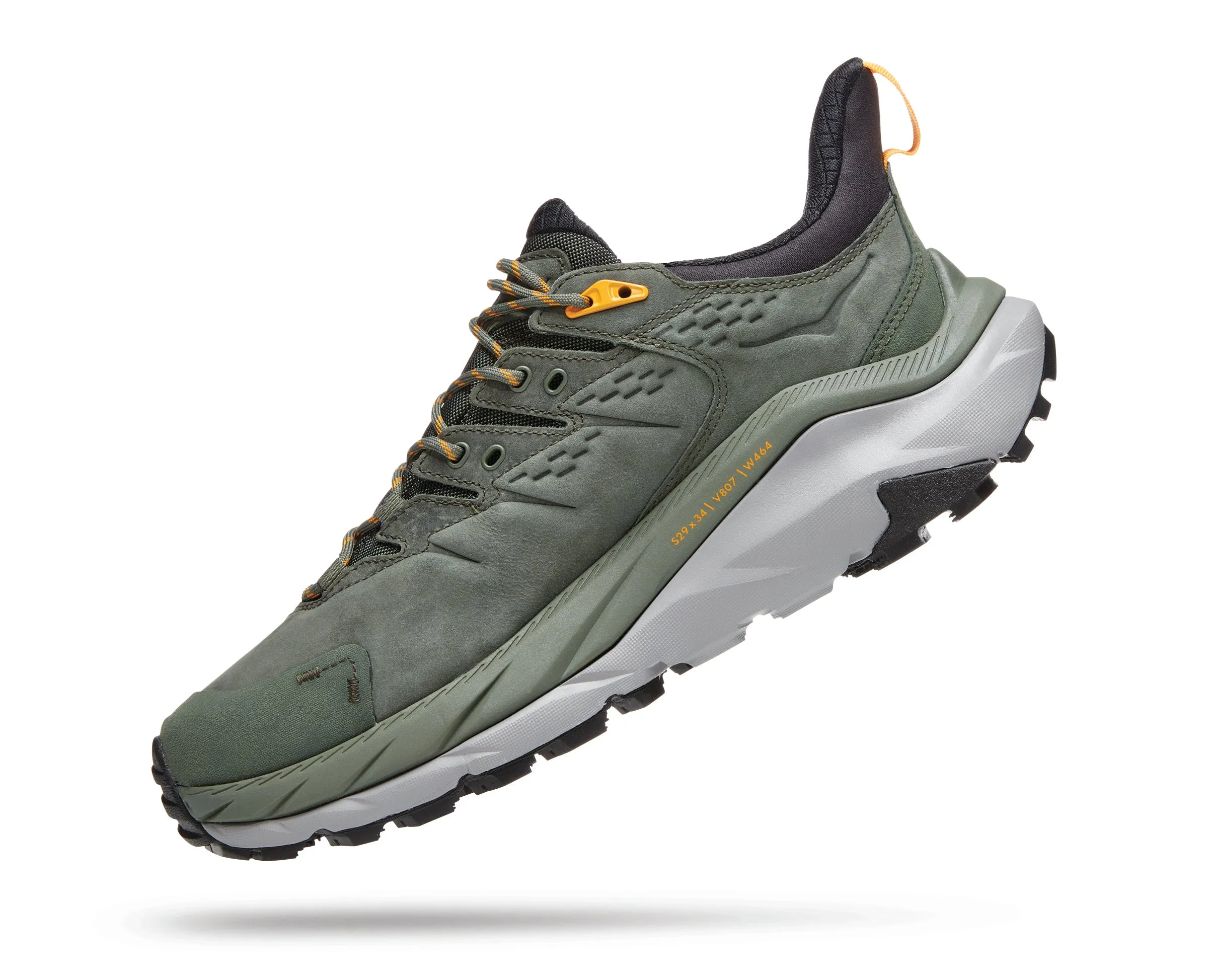 Men's Hoka Kaha 2 Low GTX Color: Thyme / Radiant Yellow