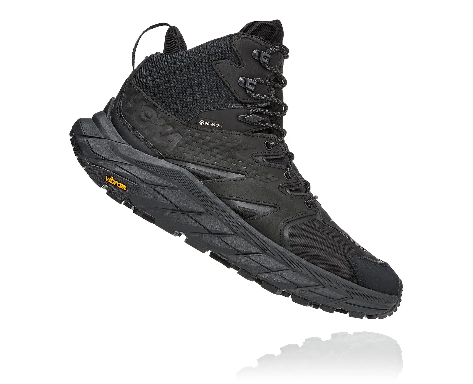 Men's Hoka One One Anacapa Mid GTX Color: Black/Black