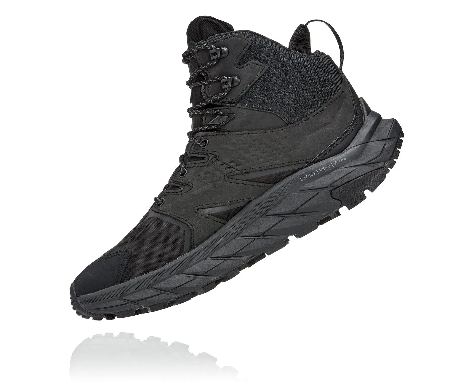 Men's Hoka One One Anacapa Mid GTX Color: Black/Black