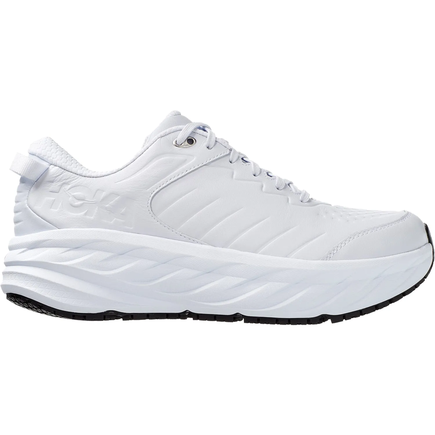 Men's Hoka One One Bondi SR White Leather