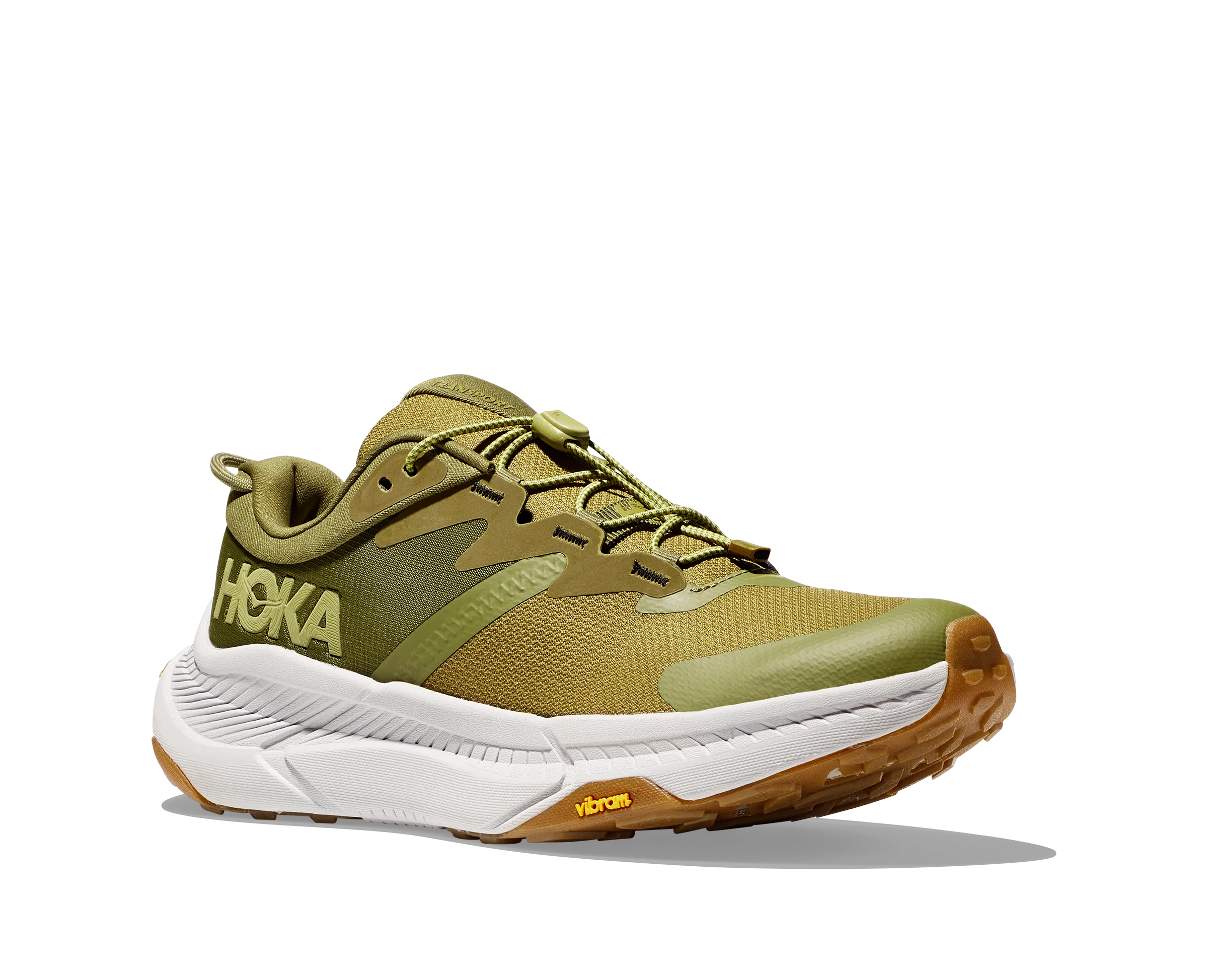 Men's Hoka One One Transport Color: Avacodo/ Harbor Mist