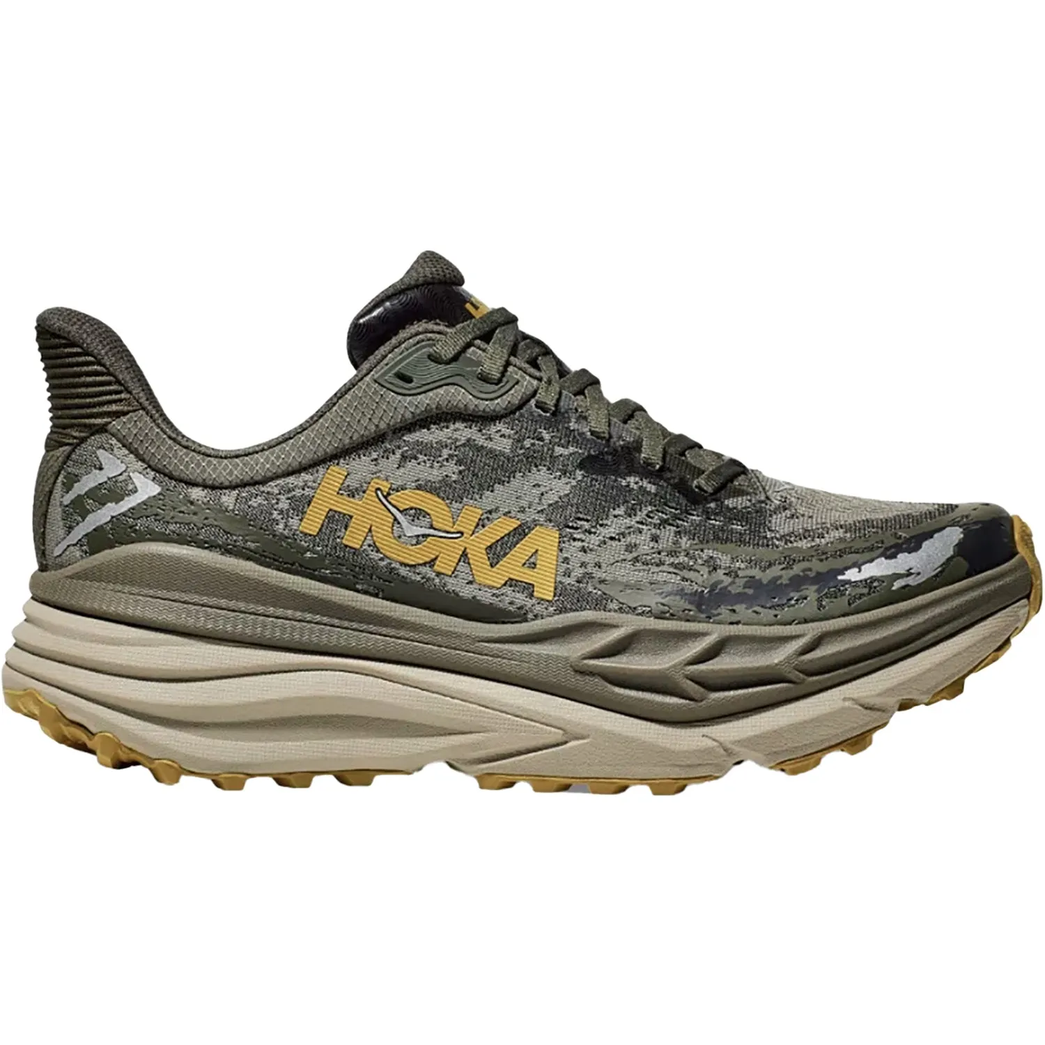 Men's Hoka Stinson ATR 7 Olive Haze/Forest Cover Mesh