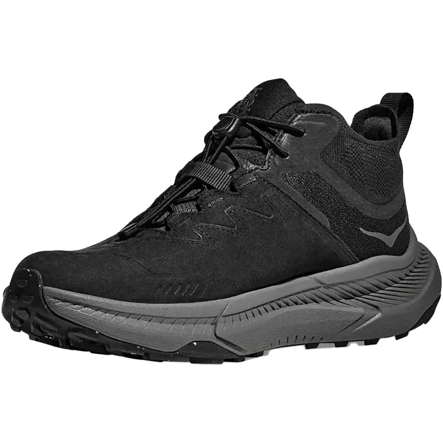 Men's Hoka Transport Chukka GoreTex Black/Black Nubuck