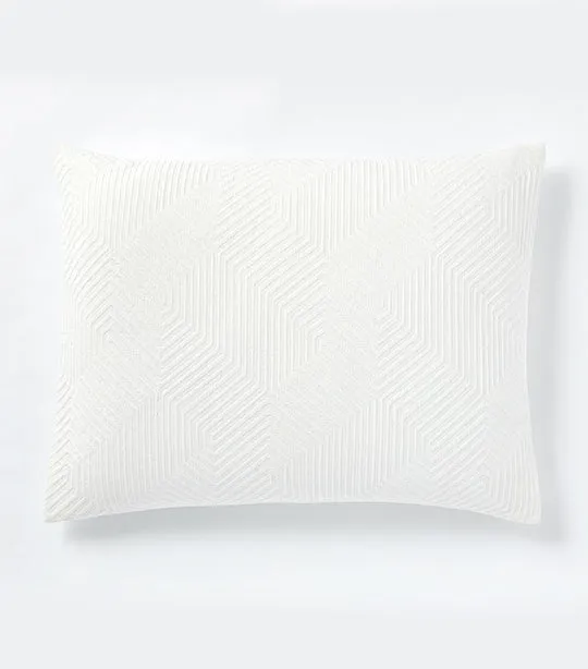 Modern Geo Duvet Cover Shams White