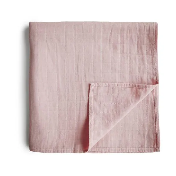 Muslin Swaddle Blanket - Rose Vanilla