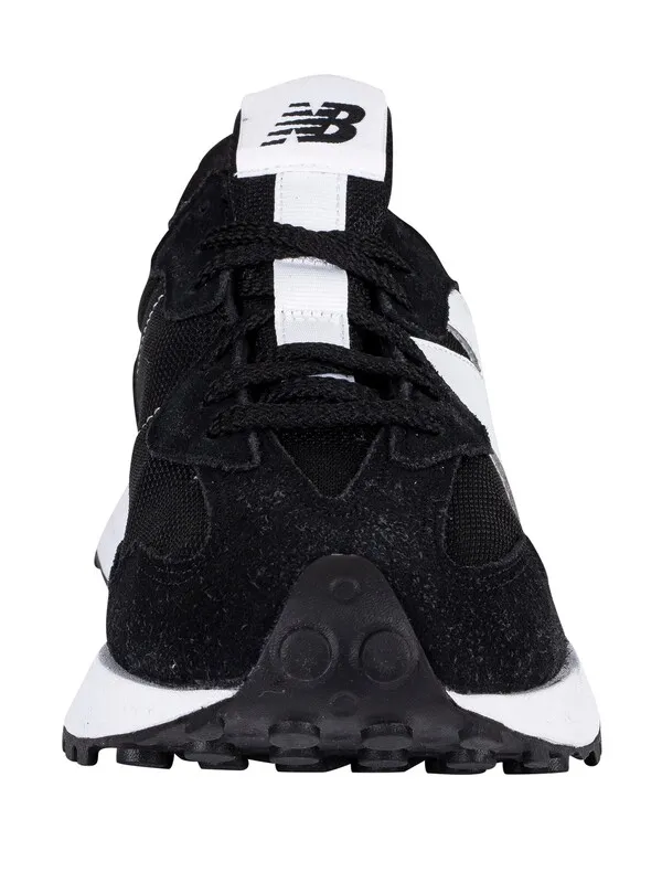 New Balance 327 Big Logo Suede Trainers - Black/White