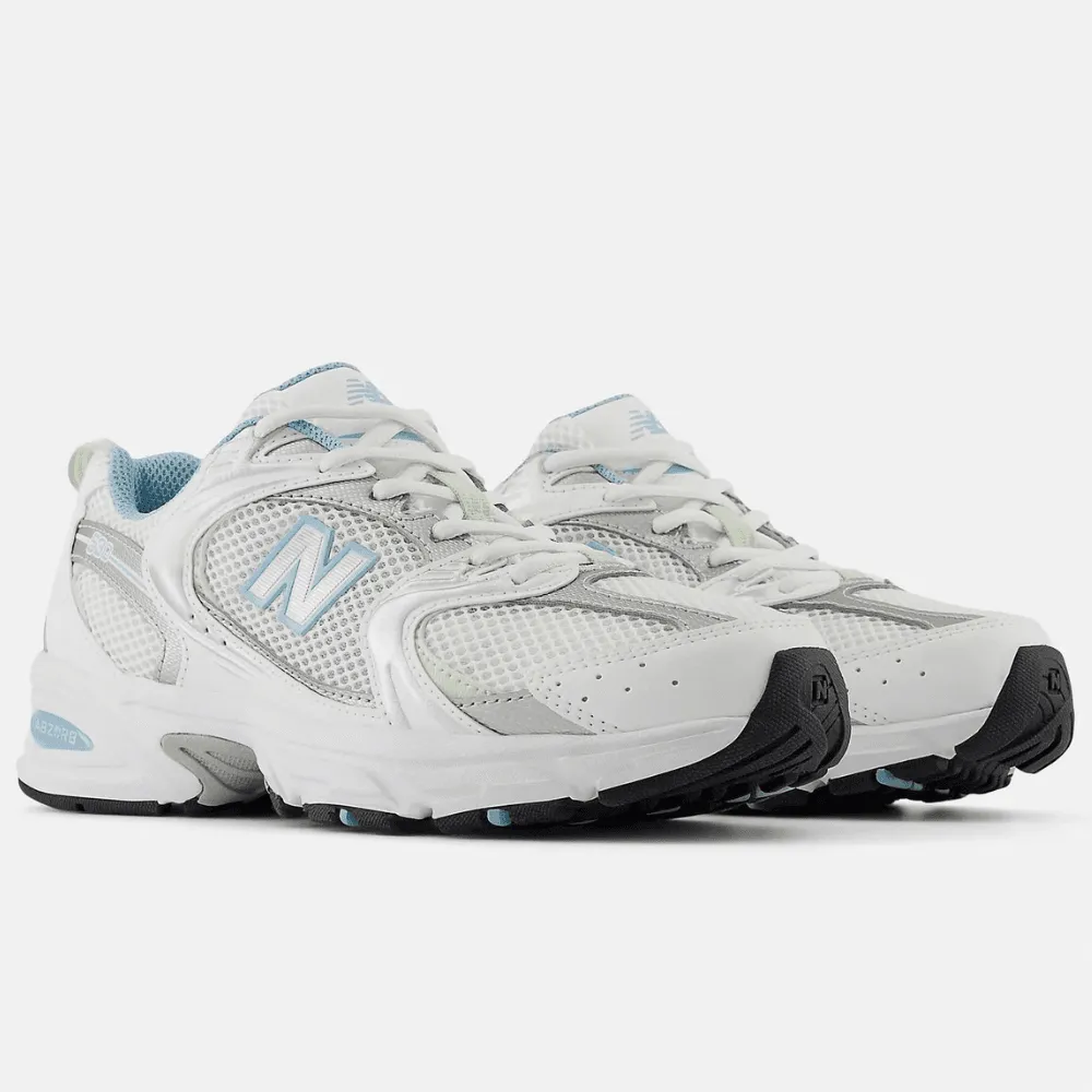 New Balance Womens 530 Trainers in White with Blue Chrome