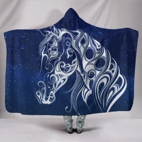 Night Horse II Hooded Blanket